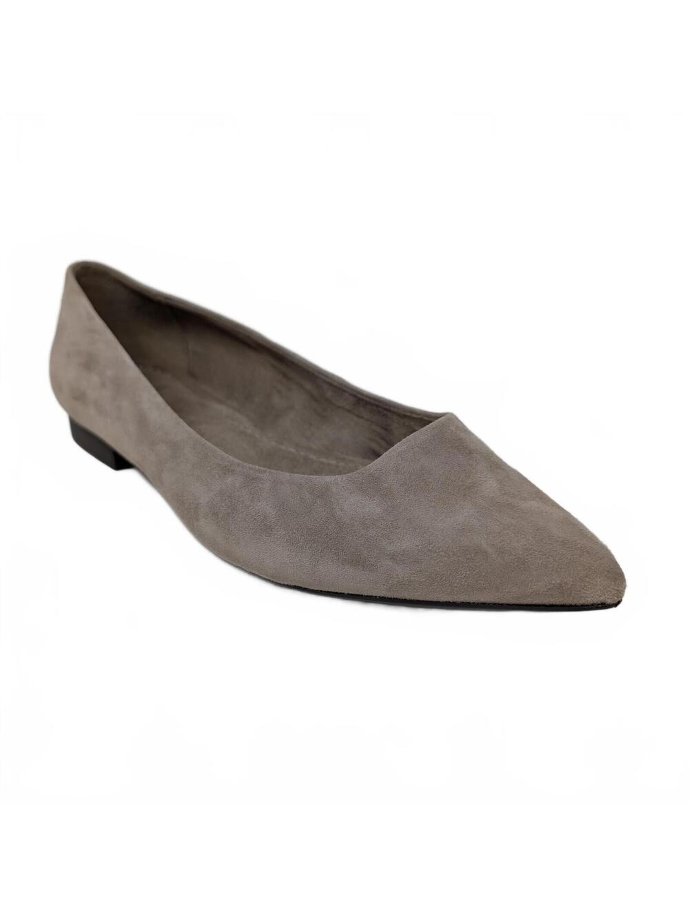 Bella Vita 11W Tan Vivien Flat Almond Kid Suede Career Office Evening Event